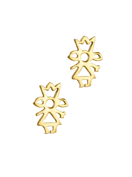 Gold earring 9K Little Princess