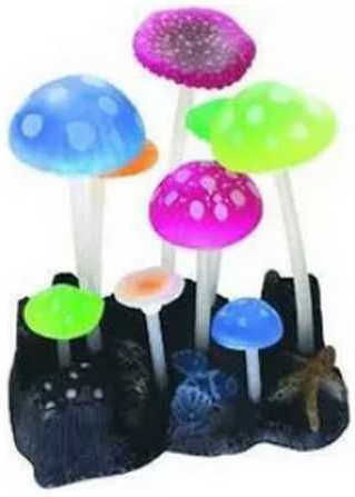 Wave Fluo Reef Mushrooms Декоративен за Аквариум