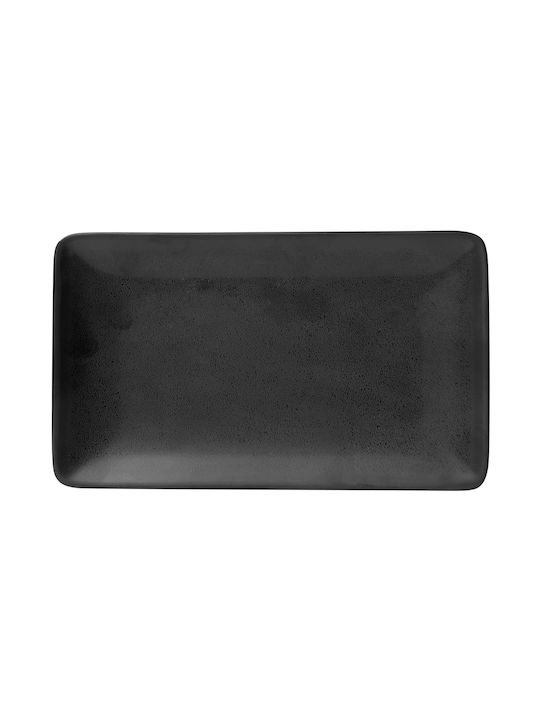 GTSA Rectangulars Porcelain Serving Platters Set Midnight 66-9331 Black 31x21cm 6pcs