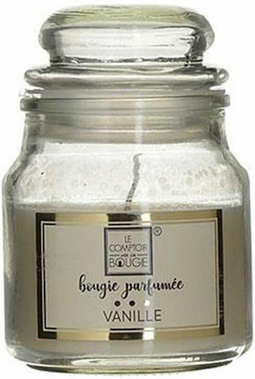 Inart Lumânare Aromatică în Borcan cu Miros de Vanilie 9x9 cm