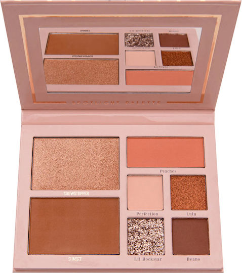 BPerfect Cosmetics Mrs Glam Spotlight Palette mit Mehrfarbigen Gepressten Puder Lidschatten in Formulierung 22gr