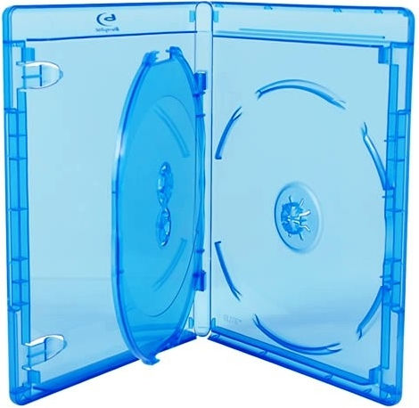 MediaRange DVD кутия BOX38-3-30 за 3 диска с прозрачно лице в цвят Син 1бр