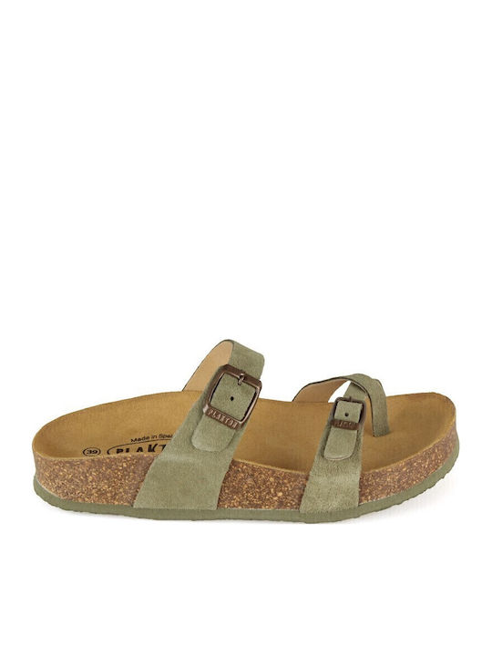 Plakton Leather Women's Flat Sandals Anatomic F...