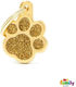 My Family Shine Paw Glitter Идентификационен знак за куче Лапа Златист 1.9x1.8см