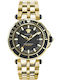 Versace V-Race Men's Watch 46mm Chronograph Battery with Gold Metal Bracelet