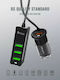 Ldnio C61 Car Charger 35W with Ports 4xUSB-A Black Color