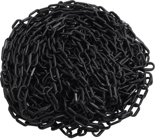 vidaXL Plastic Traffic Chain Black Φ4 L30m