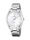 Festina Womens Watch 39mm Battery With Silver Steel Bracelet