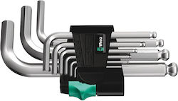 Wera Set 9 Allen Wrenches L 950PKS/9SMN