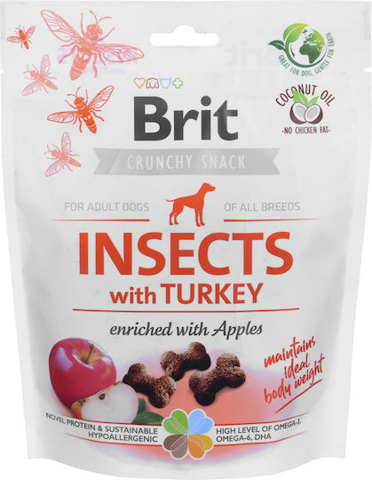 Brit Care Dog Insekten & Türkei Hundeleckerlis mit Gänsefleisch 200gr