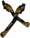 Set of Motorcycle Brake/Clutch Levers Flexible Adjustable for Yamaha XT 600 Gold 25001450