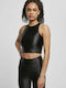 Women's Crop Top Sleeveless Black