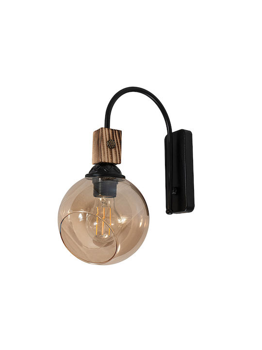 ARlight WLT 2061 Vintage Lamp Wall with Socket E27 Black 15cm