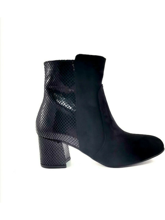 Damenstiefel Schwarzes Wildleder - Schwarz