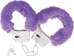 Darkness Pleasure Furry Handcuffs Χειροπέδες Purple