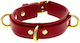 Taboom D-Ring Collar Deluxe Red Red