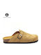 Men's Leather Slippers Tan