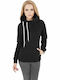 Women's Sweatshirt Hooded Black