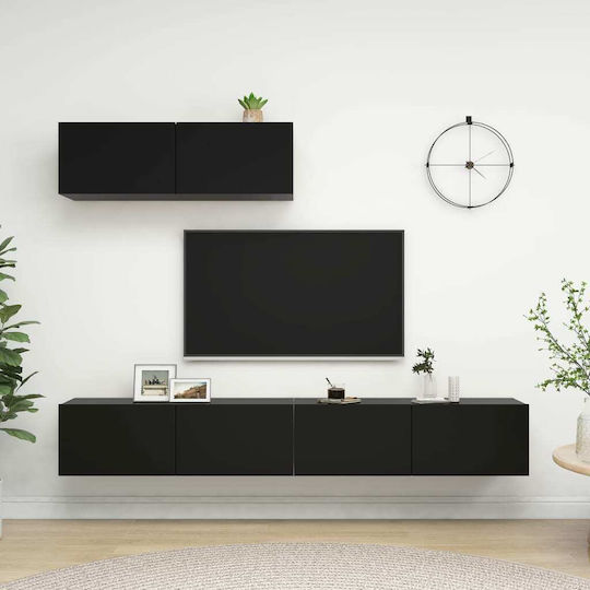Wohnzimmer TV-Einheit Black L100xB30xH30cm
