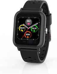 Nedis BTSW002BK 43mm Smartwatch mit Pulsmesser (Schwarz)