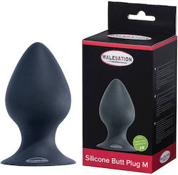 Malesation Silicone Plastic Free Packaging Πρωκτική Σφήνα Medium Μαύρη