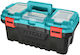 Total Hand Toolbox Plastic with Tray Organiser ...