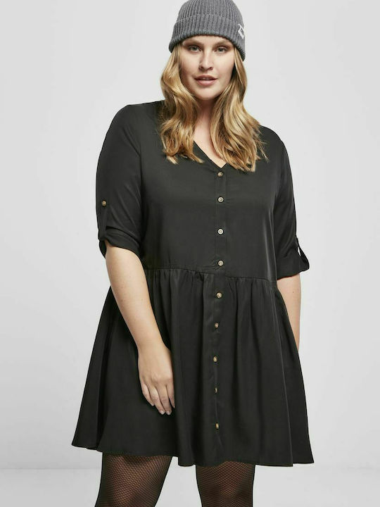 Urban Classics TB3751 Mini Shirt Dress Dress Black