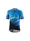Bicycle Line Brake Short Sleeves Cycling Jersey Blue