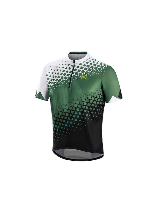 Bicycle Line Azimut Tricou De Ciclism Pentru Bărbați Cu Mâneci Scurte Road Bike Alb Negru Verde
