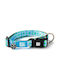 Max & Molly Retro Blue Dog Collar in Blue color Medium 20mm x 34 - 55cm