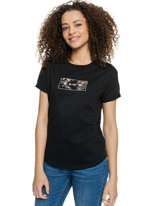 Roxy Epic Afternoon Γυναικείο T-shirt Anthracite με Στάμπα