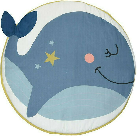 Bebe Stars Whale Kids Rug Cotton Blue 94x130cm