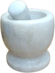 Marble White Pestle and Mortar