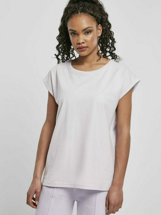 Urban Classics TB2983 Damen T-shirt Soft Lilac