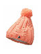 Kids Beanie Knitted Pink