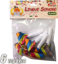 Party Horn Rainbow 6pcs