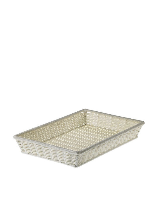 Leone Prestige Brotkorb Kunststoff Weiß 52.5x32.5x8cm