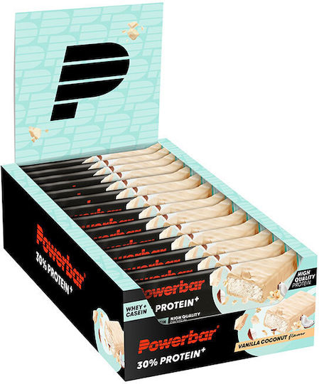 PowerBar Protein Plus Riegel mit 30% Protein & Geschmack Vanilla Coconut 15x55gr