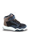 Παιδικά Sneakers High Ανατομικά με Σκρατς Μπλε