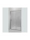 Crown 7000Ν Shower Screen for Shower with Sliding Door 66-70x185cm Clear Glass Chrome