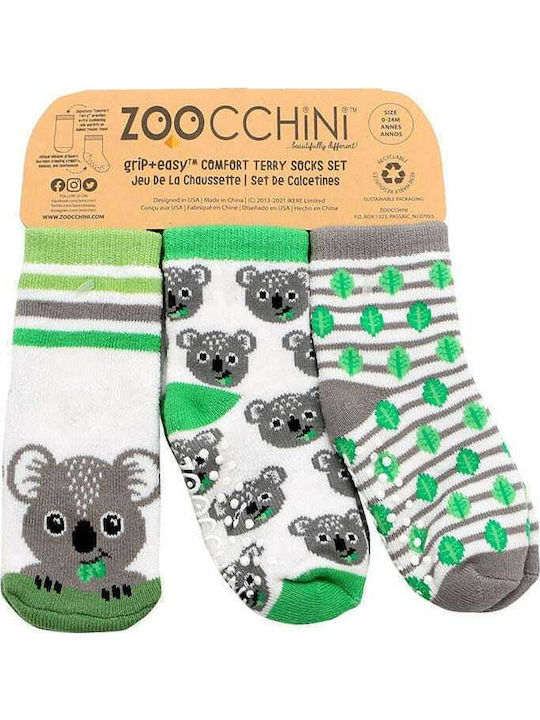 Zoocchini Παιδικές Κάλτσες Μακριές Πολύχρωμες 3 Ζευγάρια