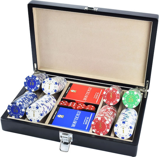 Σετ 200 Μάρκες Poker σε Κασετίνα με 2 Τράπουλες