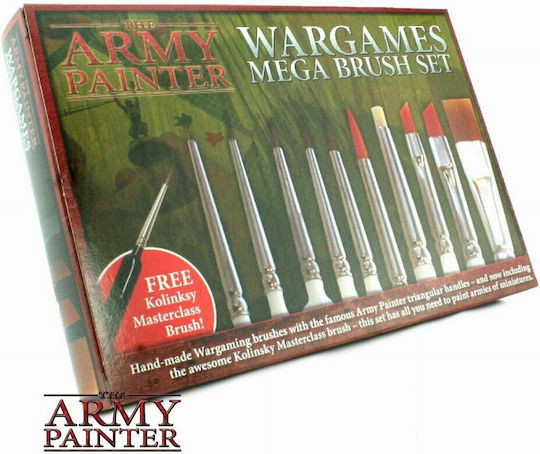 The Army Painter Mega Set Πινέλο Μοντελισμού 12τμχ