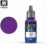 Acrylicos Vallejo Game Ink Model Making Paint Violet 17ml 72.087