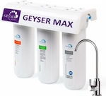 Geyser Aragon Max Συσκευή Φίλτρου Νερού Κάτω Πάγκου Τριπλή με Βρυσάκι ½" με Ανταλλακτικό Φίλτρο Geyser Aragon Max 1μm, Geyser Aquasoft ,Geyser CBC-10SL Ag Premium