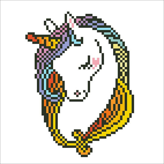 Diamond Dotz Shy Unicorn Pânză Diamond Painting Kit 20.32x20.32cm 50464