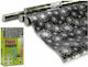 BigBuy Decorative Stars Wrapping Paper for Gift Black 70cm.