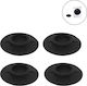 EE6504 Anti-Vibration Pads For Washer made of Plastic Black 4pcs