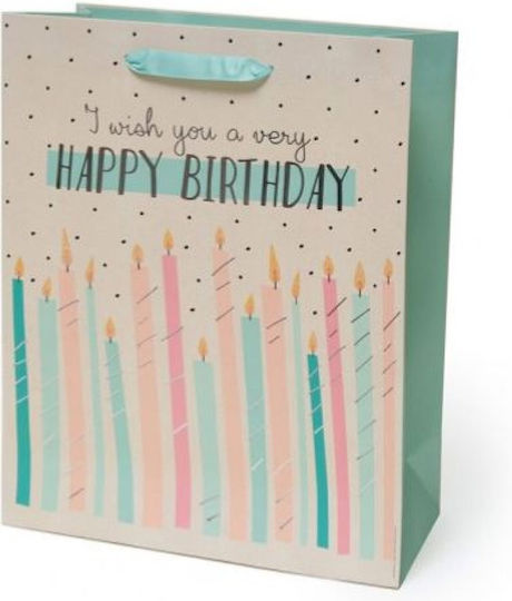 Legami Milano I Wish You a Very Happy Birthday Paper Gift Bag Multicolour