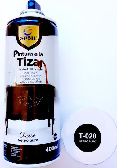 Spsil Kreidefarbe Spray Spsil T-020 Natürliches Schwarz 400ml T-020